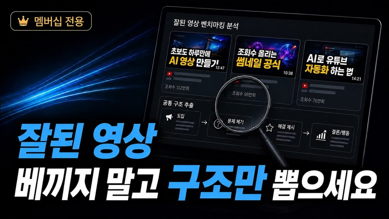 02강 잘된 영상을 베끼지 않고 분석하는 법 실제 멤버십 영상 썸네일