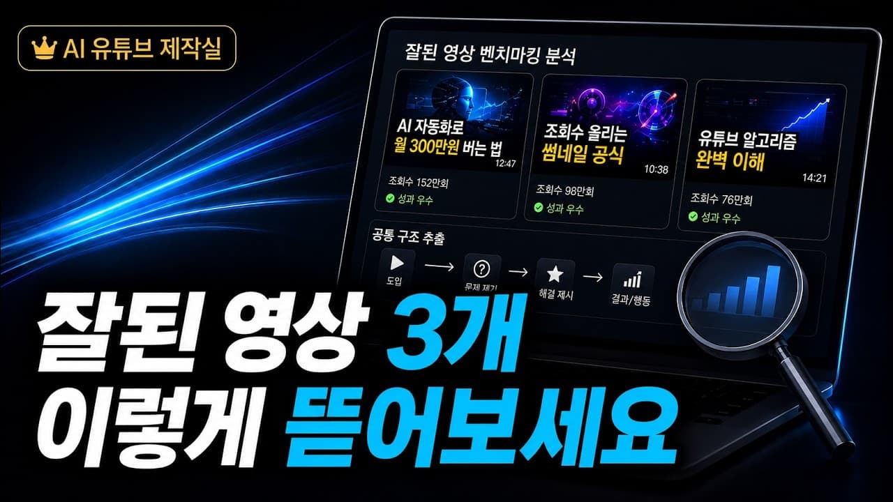 03강 잘된 영상 3개로 제목·썸네일 뽑기 실제 멤버십 영상 썸네일